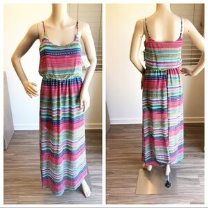 NEW Belle Du Jour tribal print maxi dress